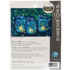 Dimensions Mini Counted Cross Stitch Kit 7"X5"-Be A Light