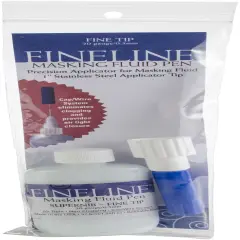 Fineline 20 Gauge Applicator & Bottle W/Masking Fluid-1.25oz