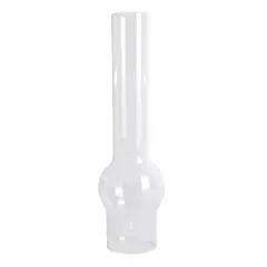 Clear Glass Lamp Chimney, Replacement Hurricane Globe Measures 2 5/8 Inch Diameter Base x 12 Inches High for Oil or Kerosene Lanterns, Matador