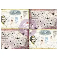 Prima Marketing Inc Art Daily - Decorative Paper Journaling Minis - Ladies' World - 6 Sheets, 70Cmx50Cm 655350968229