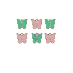 Prima Marketing Inc Frank Garcia Sweet Charms Butterfly, Green,Pink 655350997021