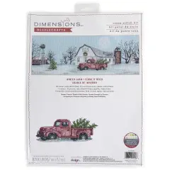 Dimensions Counted Cross Stitch Kit 18"X6"-Winter Farm