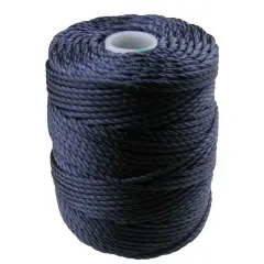 C-Lon Tex 400 Heavy Weight Bead Cord, Navy - 1.0mm, 36 Yard Spool