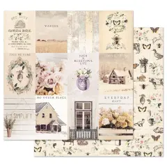 Prima Marketing Inc Prima Marketing Spring Farmhouse Dbl-Sided Cardstock 12"x12"-Simple Things, Multi 655350994808