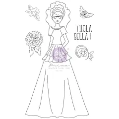 Prima Marketing Inc Julie N Doll Stamp - Milagros - 6 Pcs 655350913557