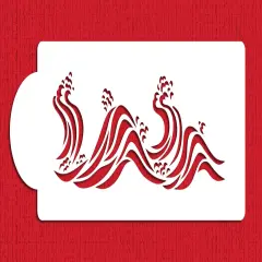 Waves Cake Stencil | C711 by Designer Stencils | Cake Decorating Tools |