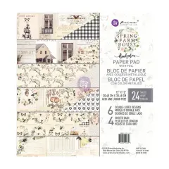 Prima Marketing Inc 12x12 Spring Farmhouse Paper Pad 655350994853