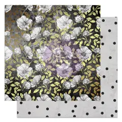 Magnolia Rouge Collection 12x12 Sheet - Magnolia Galore - 10 sheet 12"x12", w foil details