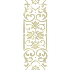 Vertical Scroll Wall Stencil | 3386 by Designer Stencils | Pattern Stencils |