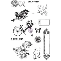 Prima Marketing Inc Georgia Blues Cling Stamps & Stencil 655350634193