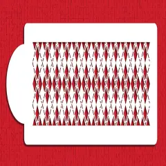 Argyle Cake Stencil | C719 by Designer Stencils | Stencils for Royal Icing, Airbrush, Dusting Powder |