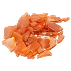 Sea Glass 11 Ounces Amber Sea Glass - Bulk Seaglass Pieces for Beach Decor & Crafts