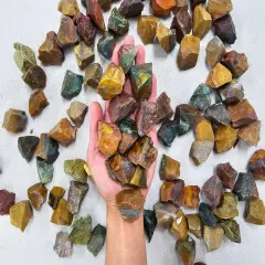 Fancy Jasper Crystal Stones Raw Rough Bulk Aquarium D&eacute;cor Gemstones