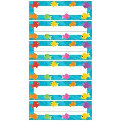 Colorful Fish Flat Name Plates, 36 Per Pack, 6 Packs
