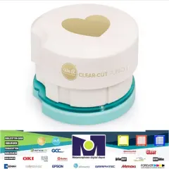 American Crafts TOOL - We R Memory Keepers - CLEAR CUT PUNCHES - 2IN - HEART 660708