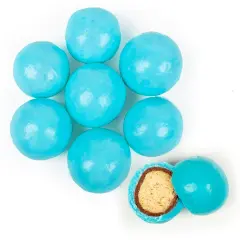 Premium Gourmet Light Blue Candy Milk Chocolate Malted Milk Balls 1.67 lb bag
