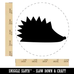 Hedgehog Profile Solid Rubber Stamp for Stamping Crafting Planners