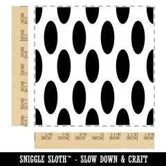 Abstract Oval Pattern Background Square Rubber Stamp for Stamping Crafting