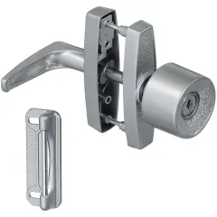 Keyed Universal Knob Latches Silver