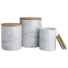 DII Aqua Ceramic Jar Canister (Set of 3)