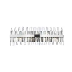 Serephina 36 inch crystal bath sconce in chrome