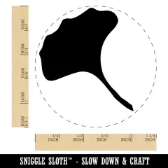 Ginkgo Leaf Solid Rubber Stamp for Stamping Crafting Planners