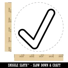 Check Mark Symbol Outline Rubber Stamp for Stamping Crafting Planners