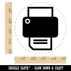 Printer Icon Rubber Stamp for Stamping Crafting Planners