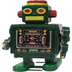 Tin Toy-Robot Green Each
