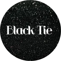 Polyester Glitter - Black Tie by Glitter Heart Co.&trade;