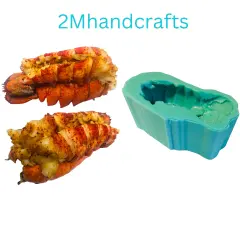 1pc Realistic Cooked Lobster Tail Silicone Mold| Food Shape Silicone Mold| Soap| Candle | Mold for Wax| Mold for Resin| Not Food Grade