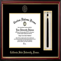 Cal State Fresno 11w x 8.5h Tassel Box and Diploma Frame