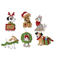 BucillaMischievous Puppies Felt & Sequin Kit Multi