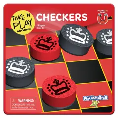 Playmonster Take 'n Play Anywhere Magnetic Game-Checkers