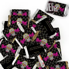 Day of the Dead Candy Party Favors Hershey's Miniatures Chocolate - Sugar Skulls