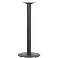 Emma and Oliver 18'' Round Restaurant Table Base with 3'' Dia. Bar Height Column Black