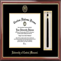 University Central Missouri 8.5w x 11h Tassel Box and Diploma Frame