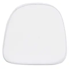 Emma and Oliver Kids Soft Fabric Chiavari Chair Cushion White