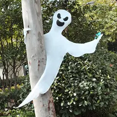 JOYIN 53&rdquo; Halloween Bendable Tree Wrap Ghost Decoration for Halloween Outdoor, Lawn Decor, Tree, Pilar Decorations, Ghost Party Supplies