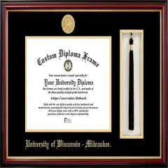 University of Wisconsin, Milwaukee 10w x 8h Tassel Box and Diploma Frame