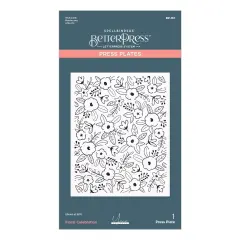 Spellbinders Press Plate By Yana Smakula-Floral Celebration