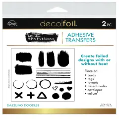 Deco Foil Adhesive Transfer Sheet by Brutus Monroe 5.9"X5.9"-Dazzling Doodles