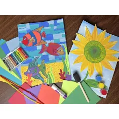 CA: Collage Fish & Sunflower