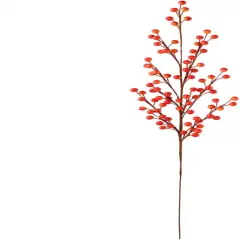 Set of 12: Artificial Fall Berry Spray | 29.5-Inch | Orange | Berry Sprays | Fruit Picks | Arts & Crafts | Parties & Events | Home & Office Decor - 2024 Christmas Collection, Floral Home by Artificial Flowers