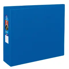 Avery Heavy-Duty Binder, 3" One-Touch Rings, 670-Sheet Capacity, DuraHinge, Blue (79883)