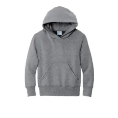 Port & Company&reg; Youth Core Fleece Pullover Hooded Sweatshirt Athletic Heather