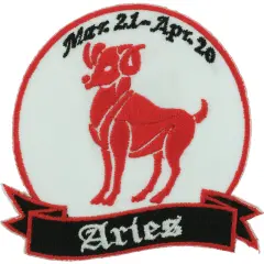 Aries Sign Patch 3"