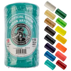 Gudebrod 70lb. 5-Ply Artificial Sinew Thread, 300yd. | Made in USA Turquoise