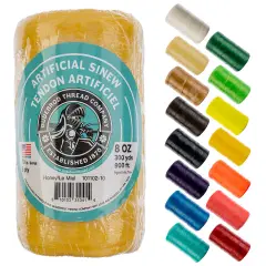 Gudebrod 70lb. 5-Ply Artificial Sinew Thread, 300yd. | Made in USA Honey