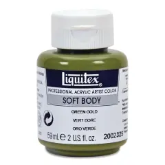 Liquitex Soft Body Artist Acrylics - Green Gold, 59 ml bottle